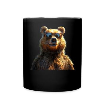 Brown Bear, Grizzly Bear, Bear Brothers, Dad, Wild Bears - Full Colour Mug - black - Front