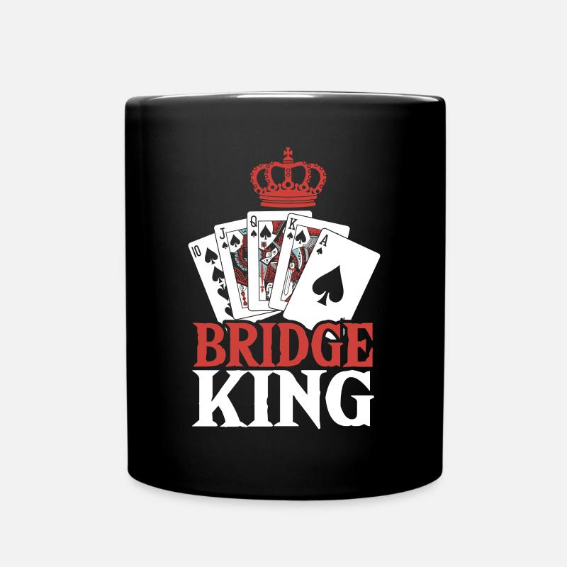 Cadeau de jeu de cartes de bridge - Mug uni - noir