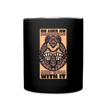 Roll With It Pink Fairy Chlamyphoridae Cingulata - Full Colour Mug - black - Front