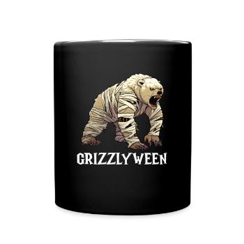 Grizzly Ours Halloween Ours brun - Mug uni - noir - Devant