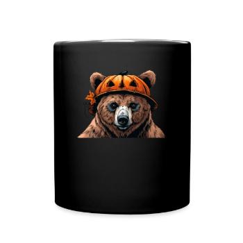 Grizzly Ours Halloween Ours brun - Mug uni - noir - Devant