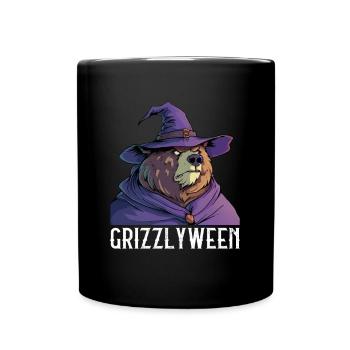 Grizzly Ours Halloween Ours brun - Mug uni - noir - Devant