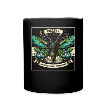 Zikadeninvasion Insektenbrut Zikadenüberlebender - Tasse einfarbig - Schwarz - Vorne