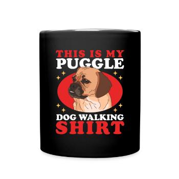 Puggle chien chien propriétaire chien propriétaire cadeau - Mug uni - noir - Devant