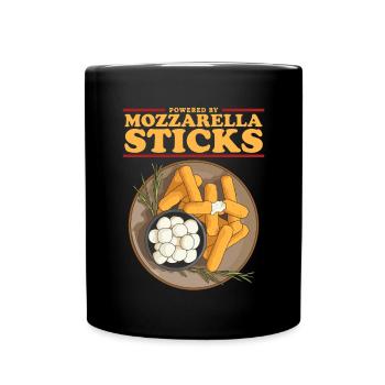 Mozzarella Sticks Cheese Cheese Lover Gift - Full Colour Mug - black - Front