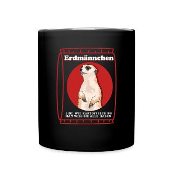 Meerkats are like meerkats gift - Full Colour Mug - black - Front