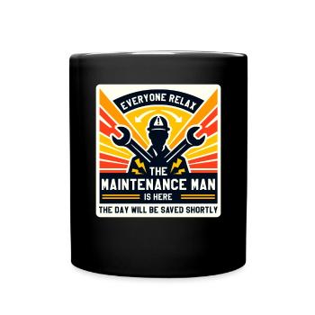 Homme d’entretien Technicien d’entretien Ouvrier - Mug uni - noir - Devant