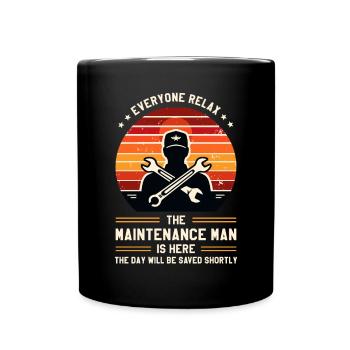 Homme d’entretien Technicien d’entretien Ouvrier - Mug uni - noir - Devant