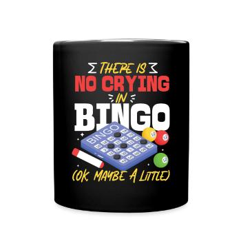 Bingo Player There Is No Crying In - Tasse einfarbig - Schwarz - Vorne