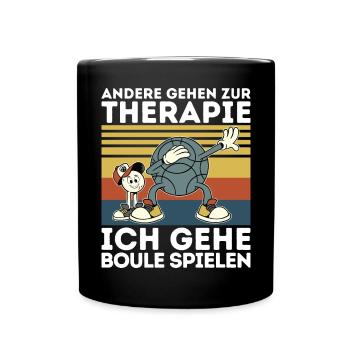 Others go to therapy boules petanque balls - Full Colour Mug - black - Front