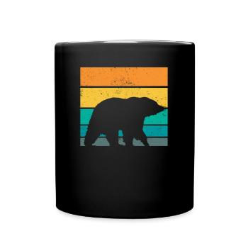 Grizzly Bear Brown Bear - Full Colour Mug - black - Front