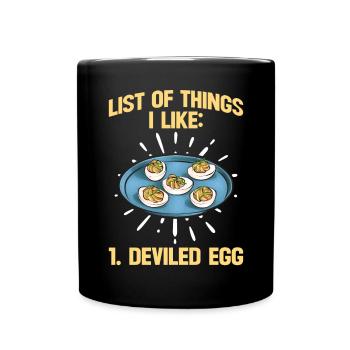 Oeufs farcis Oeufs farcis - Mug uni - noir - Devant