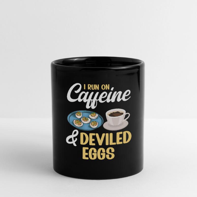 Gefüllte Eier Deviled Eggs Tasse einfarbig