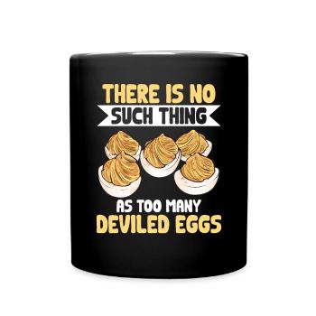 Oeufs farcis Oeufs farcis - Mug uni - noir - Devant