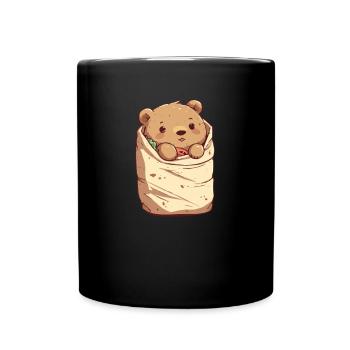 Grizzli Ours brun - Mug uni - noir - Devant