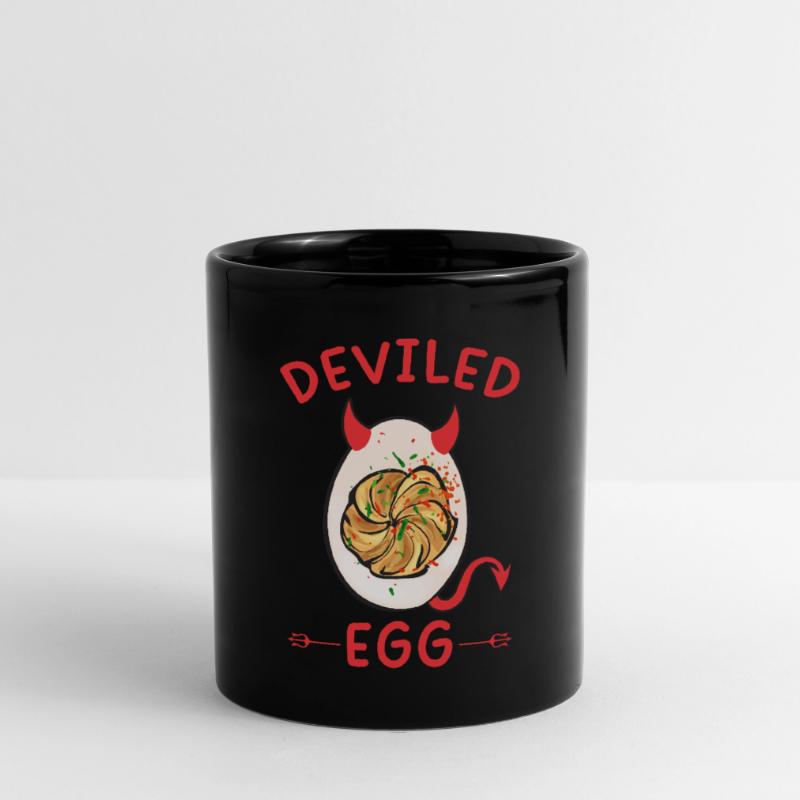 Gefüllte Eier Deviled Eggs Tasse einfarbig