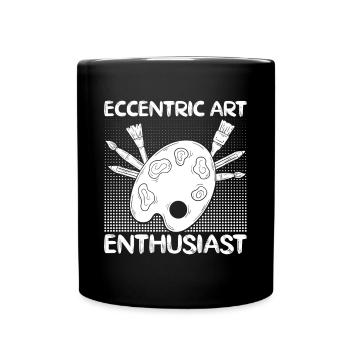 Peintre d’Art drôle Dessin d’amateur d’Art excentrique - Mug uni - noir - Devant