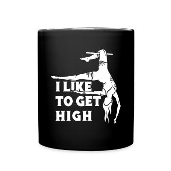 Circus Graphic I Like To Get High Gifts - Full Colour Mug - black - Front
