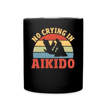 Aikido Martial Arts Gift - Full Colour Mug - black - Front