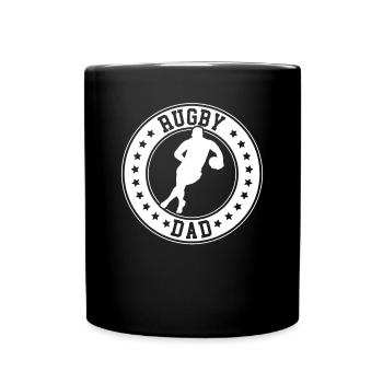 Papa Joueur De Rugby Papa De Rugby - Mug uni - noir - Devant