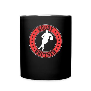 Rugby Brother Playing Rugby Brother - Full Colour Mug - black - Front