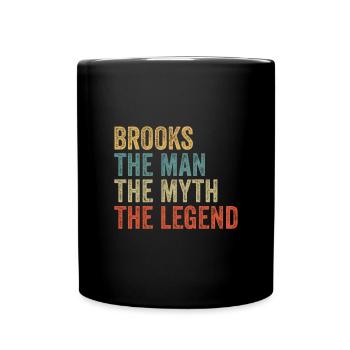 Brooks the man the myth - Full Colour Mug - black - Front