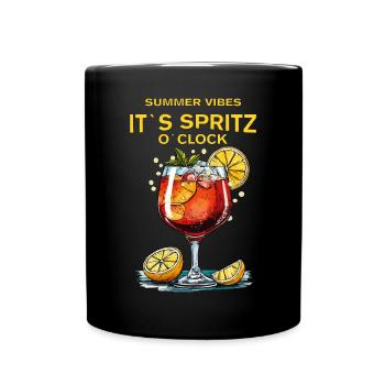 BUVEZ C’EST SPRITZ O’CLOCK - Mug uni - noir - Devant