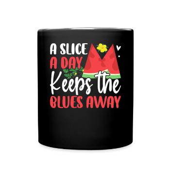 Melon Gift - Tasse einfarbig - Schwarz - Vorne