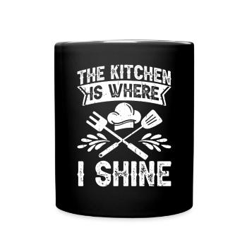 Kitchen Cooking Lover Culinary Chef - Full Colour Mug - black - Front