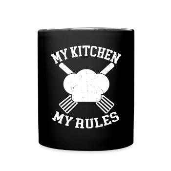 Kitchen Cooking Lover Culinary Chef - Full Colour Mug - black - Front