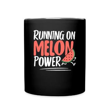 Melon Gift - Tasse einfarbig - Schwarz - Vorne