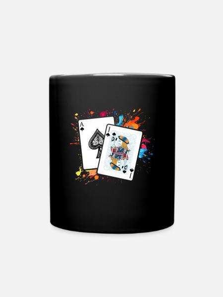 Black Jack - Tasse einfarbig - Schwarz