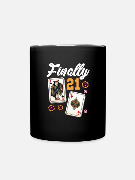 Black Jack - Tasse einfarbig - Schwarz