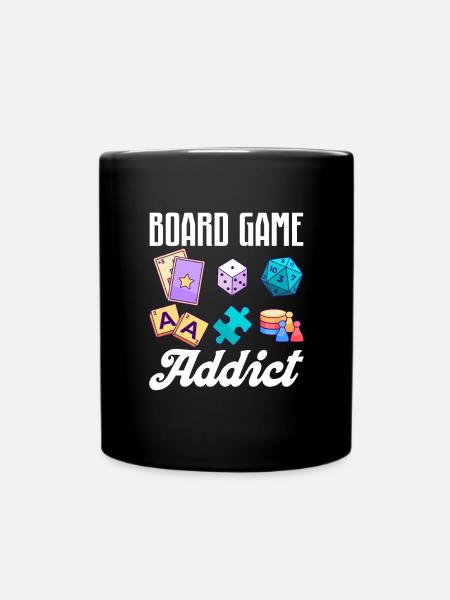Brettspiel Brettspiele Sieleabend Spiele Geschenk - Tasse einfarbig - Schwarz