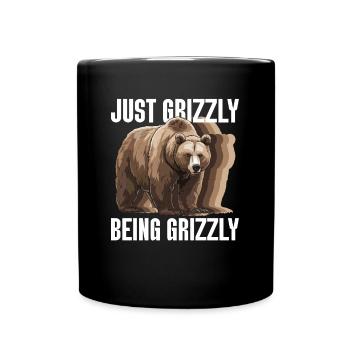 Grizzly Ours brun Ours brun - Mug uni - noir - Devant