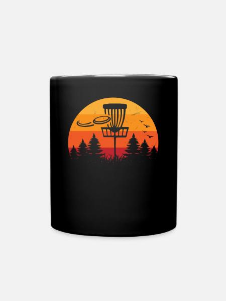 Disc Golf Basket - Disc Golf Player Disc Golf Disc - Mug uni - noir