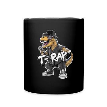 T-Rap Dinosaur Rapper - Mug uni - noir - Devant
