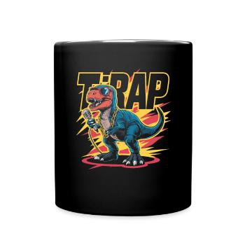 T-Rap Dinosaur Rapper - Mug uni - noir - Devant
