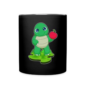 Pomme Tortue - Mug uni - noir - Devant