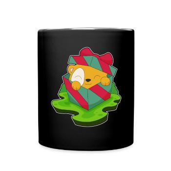 Forfait de Noël hamster - Mug uni - noir - Devant