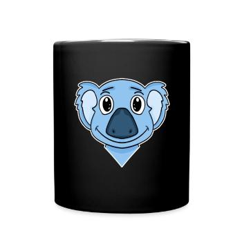 Koala Bear Head - Full Colour Mug - black - Front