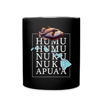 Humuhumunukunukuapua’a Pousseur de récif hawaïen - Mug uni - noir - Devant