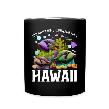 Humuhumunukunukuapua’a pousseur de récif hawaïen - Mug uni - noir - Devant