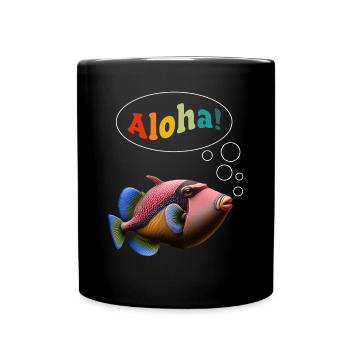 Humuhumunukunukuapua'a Hawaiian Reef Pusher - Full Colour Mug - black - Front