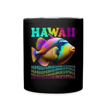 Humuhumunukunukuapua’a pousseur de récif hawaïen - Mug uni - noir - Devant