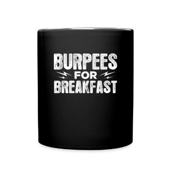 Burpees Fitness Burpee Strength Training Gift - Full Colour Mug - black - Front