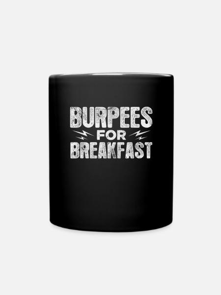 Burpees - Tasse einfarbig - Schwarz