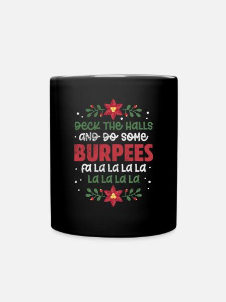 Burpees - Tasse einfarbig - Schwarz
