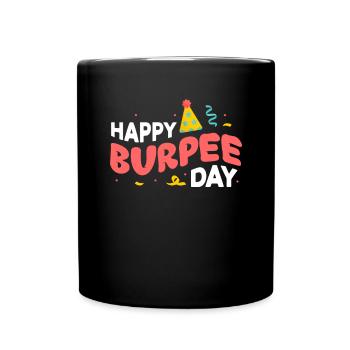 Burpees Fitness Burpee Strength Training Gift - Full Colour Mug - black - Front