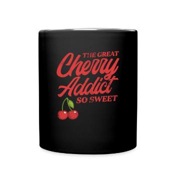 Cerise - Mug uni - noir - Devant